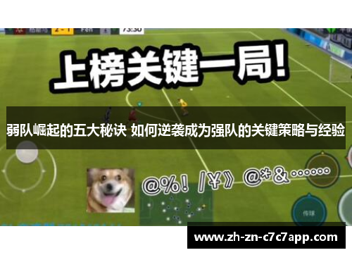 弱队崛起的五大秘诀 如何逆袭成为强队的关键策略与经验